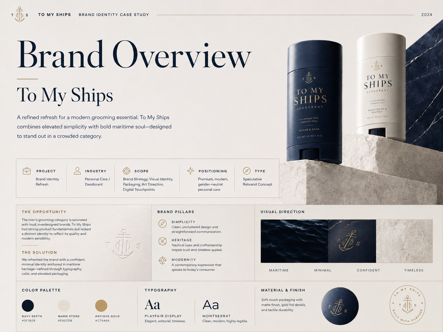 To My Ships Deodorant Brand Snapshot and Scope