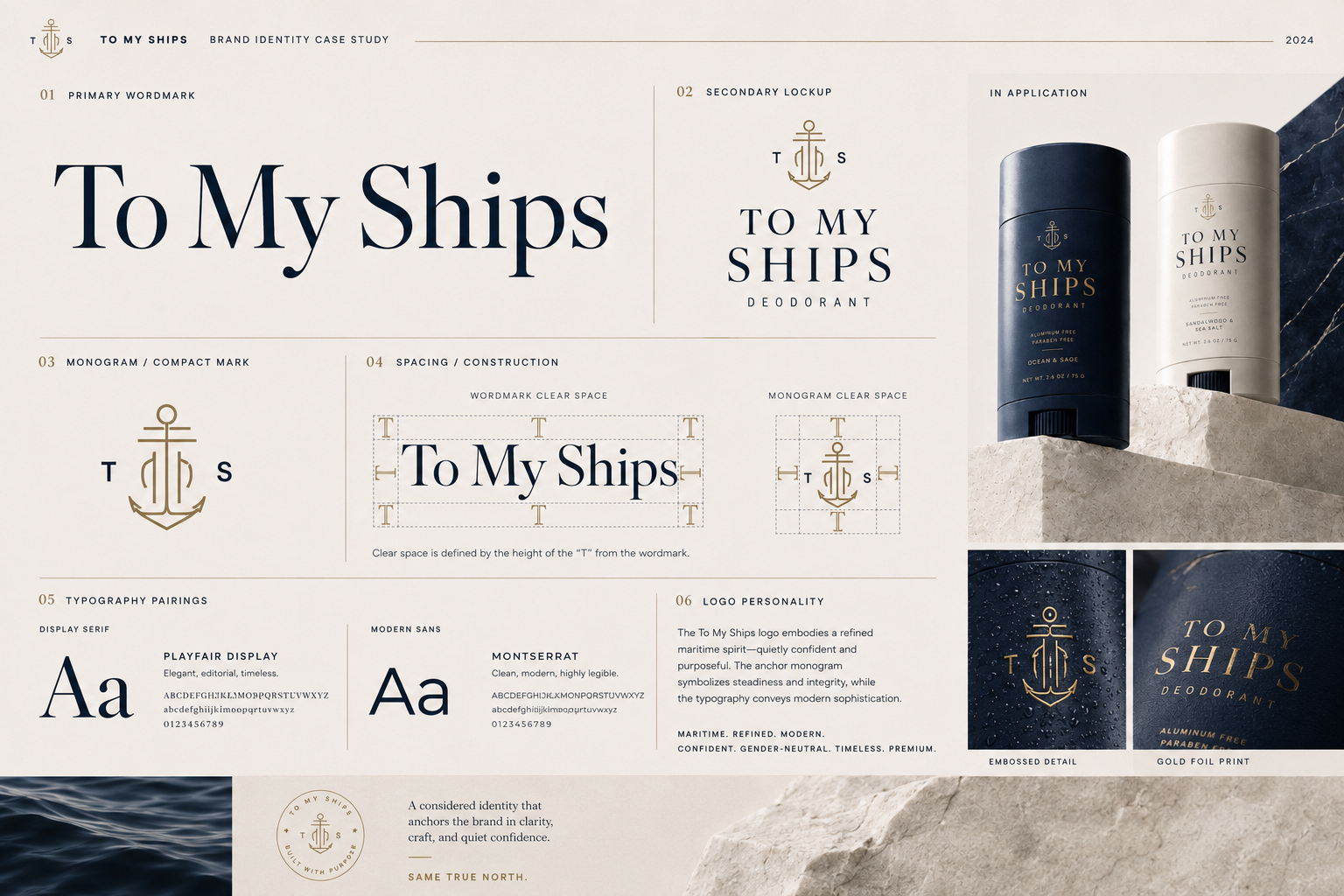 To My Ships Logo System and Wordmark Design